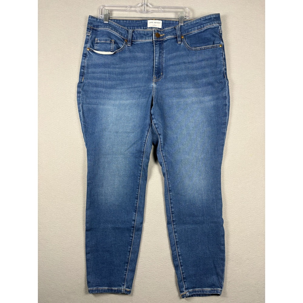 Lane Bryant Skinny Jeans Lane Denim Stretch Plus Size 22 Medium Blue Wash